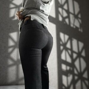 Banana Republic Women's Charcoal Trousers Gray 00